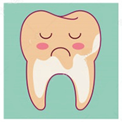 لکه های رنگی بر روی دندان