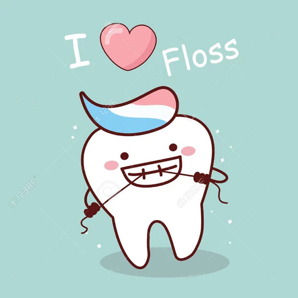 عدم استفاده از نخ دندان